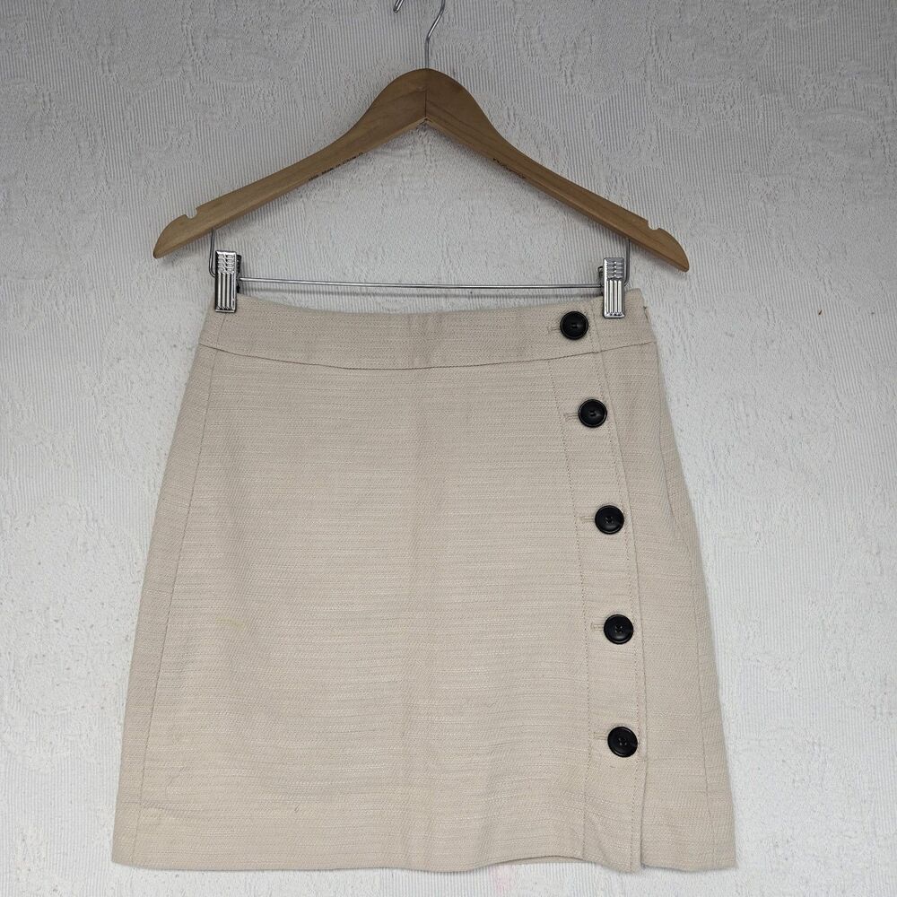 Ann Taylor Light Brown Tweed Skirt 2 Clueless Preppy Legally Blonde Elle Woods